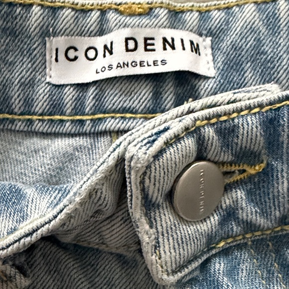 Icon Denim LA Poppy Wide Leg Distressed Jeans - Picture 5 of 8
